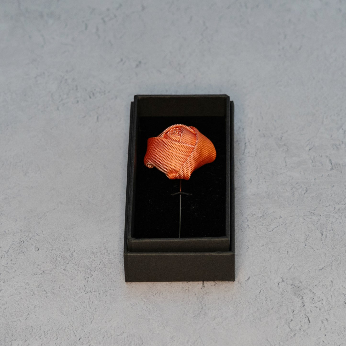 CORAL ORANGE TEXTURED TIE SET