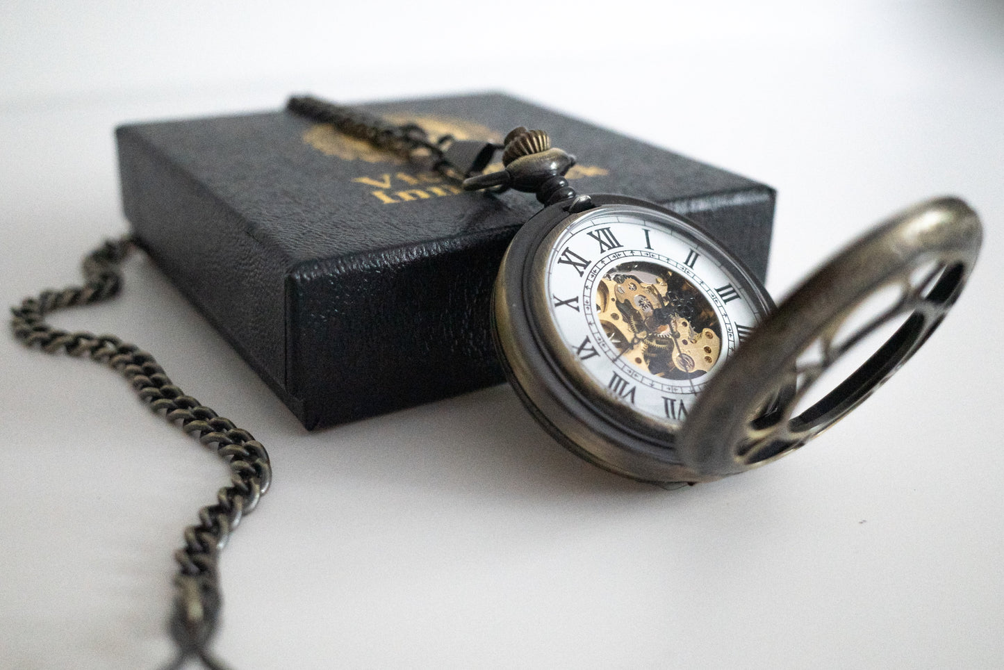 Steampunk Pocket Watch | Bronze | The Percy