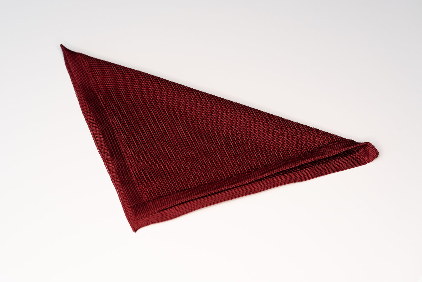 BURGUNDY RED KNITTED TIE SET