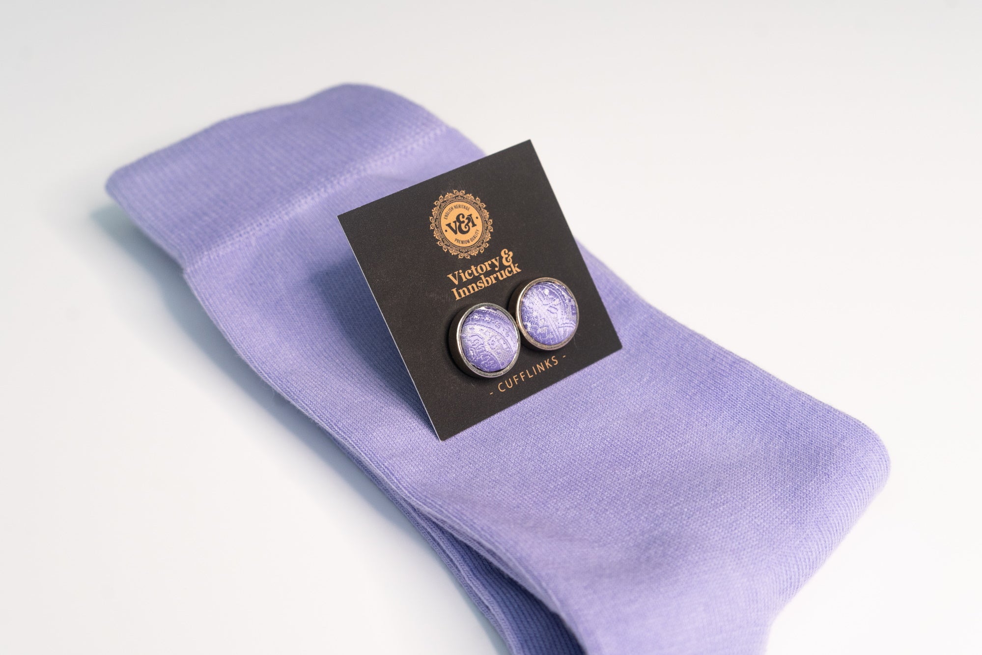 LAVENDER PAISLEY TIE SET