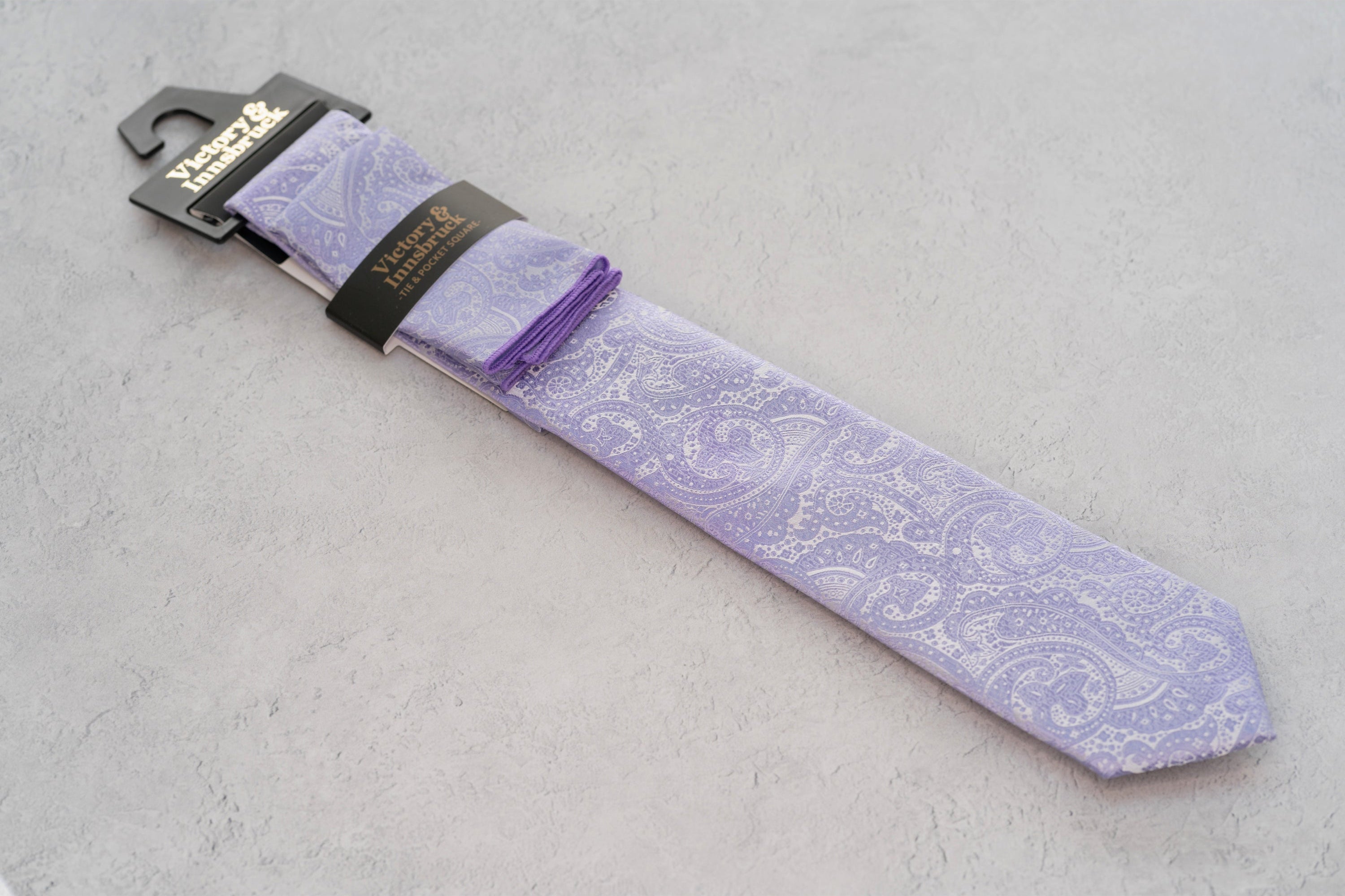 LAVENDER PAISLEY TIE SET