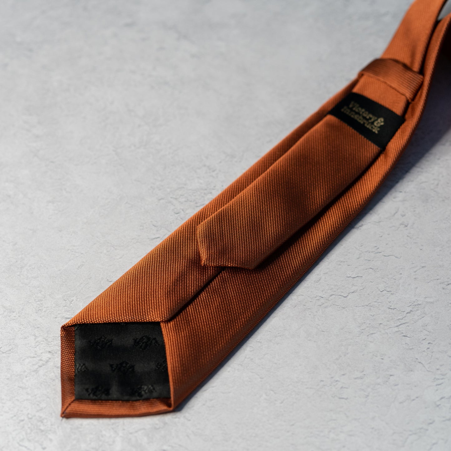 BOY'S RUST TEXTURED TIE & POCKET SQUARE