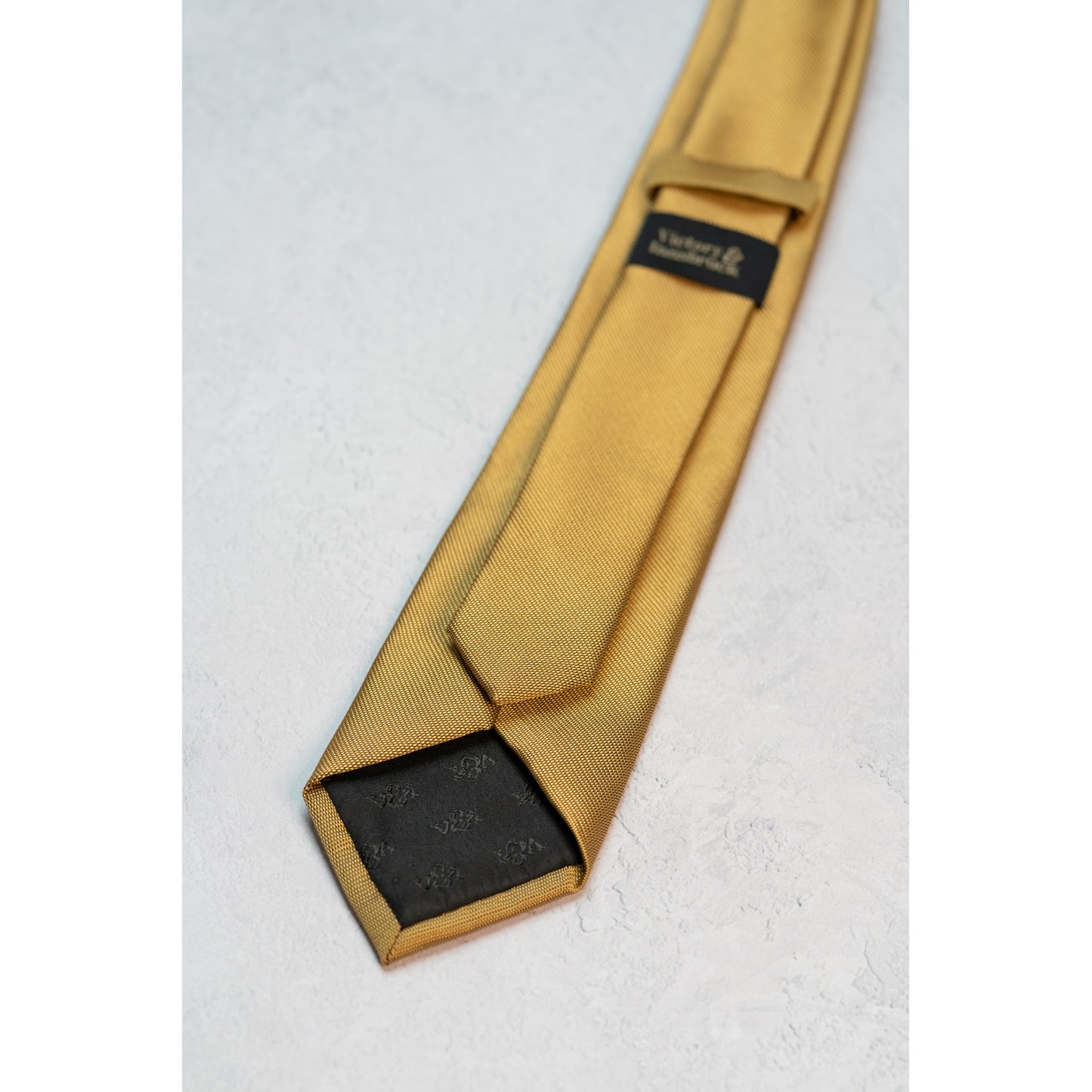MUSTARD YELLOW TEXTURED TIE SET