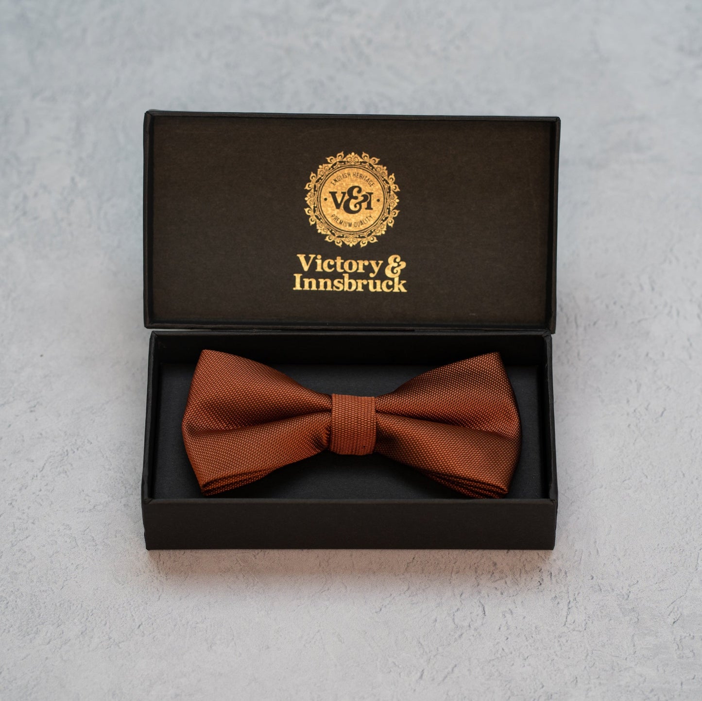 Rust Textured Bow Tie