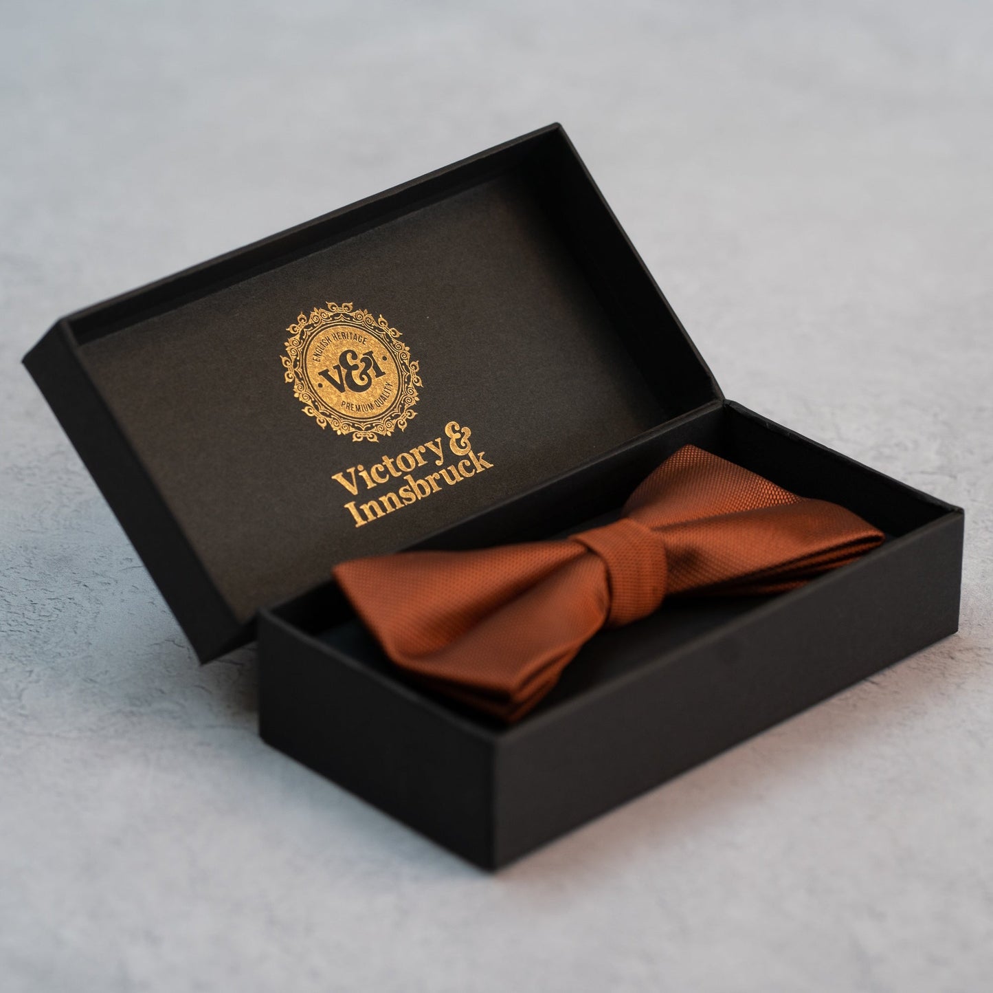 Rust Textured Bow Tie