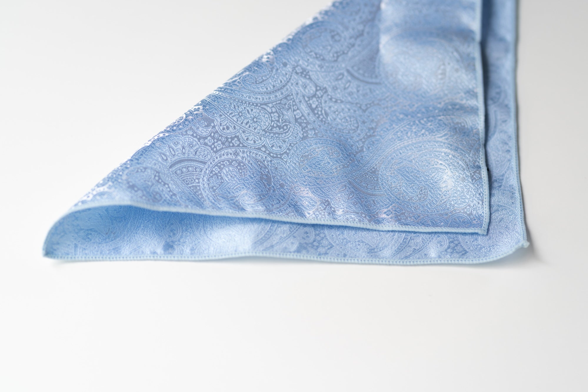 LIGHT BLUE PAISLEY TIE SET