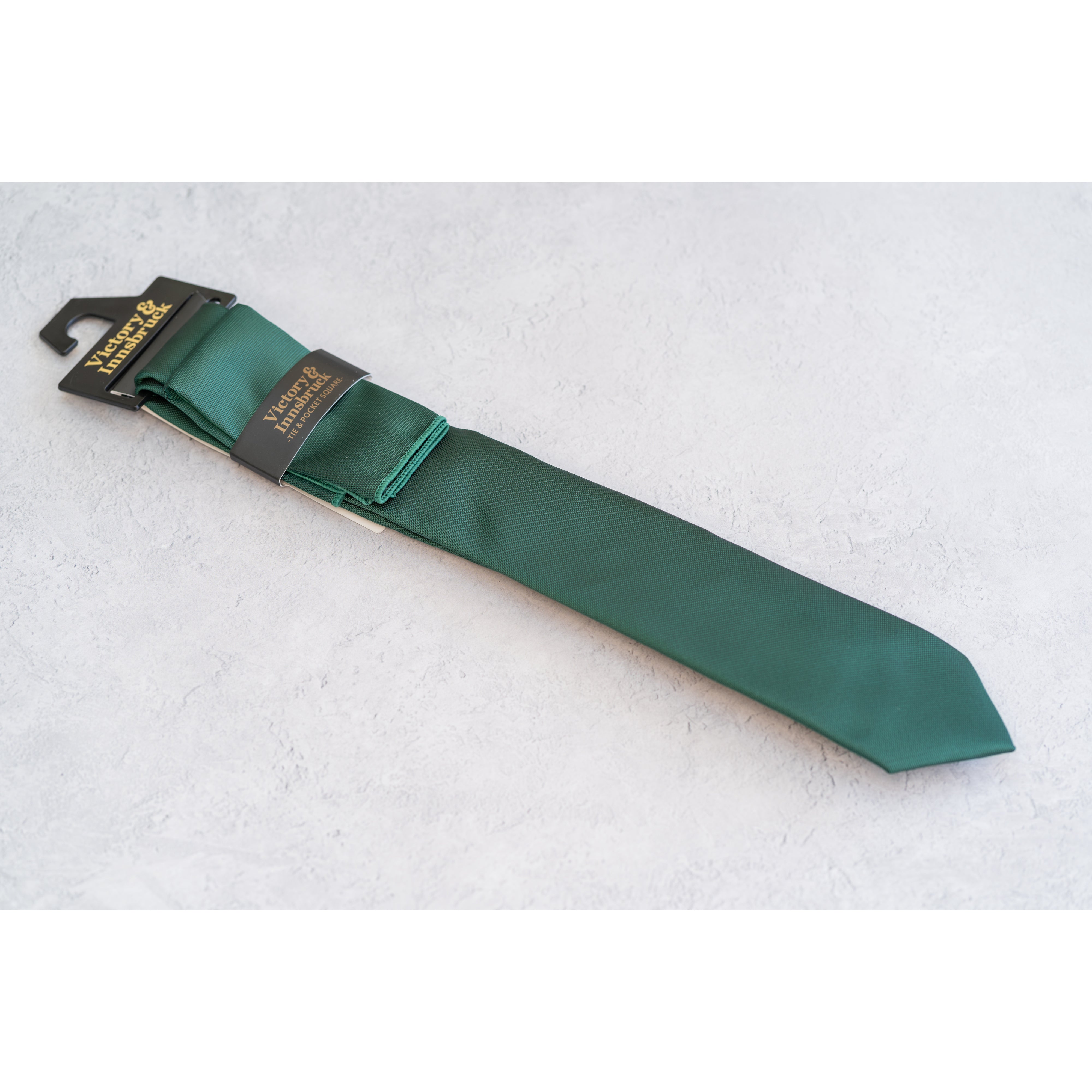 Emerald Green Textured Tie Set