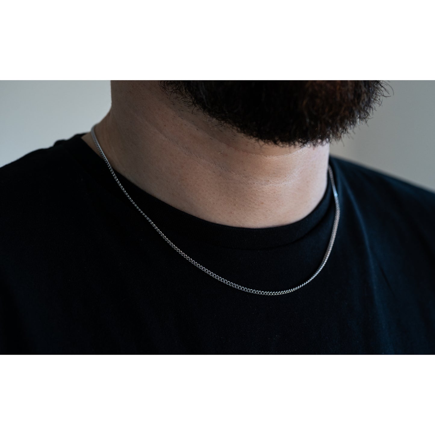 CUBAN X 2MM NECKLACE