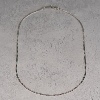 CUBAN X 2MM NECKLACE