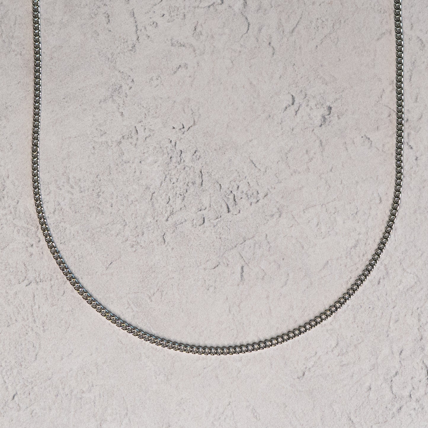 CUBAN X 2MM NECKLACE