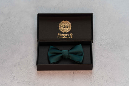 BOY'S PEACOCK GREEN TEXTURED BOW TIE