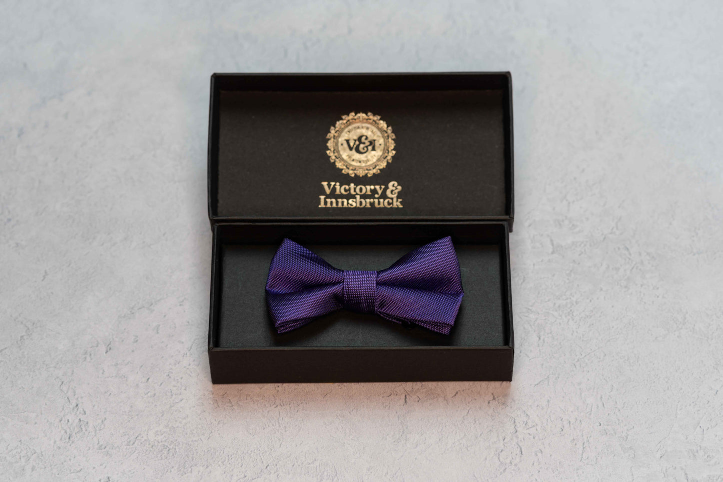 BOY'S CADBURY PURPLE TEXTURED BOW TIE