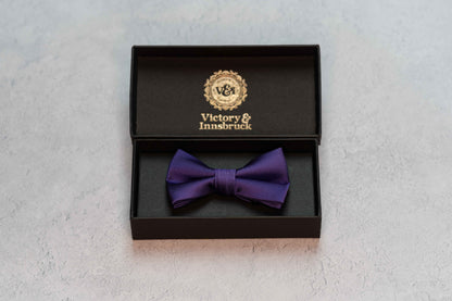 BOY'S CADBURY PURPLE TEXTURED BOW TIE