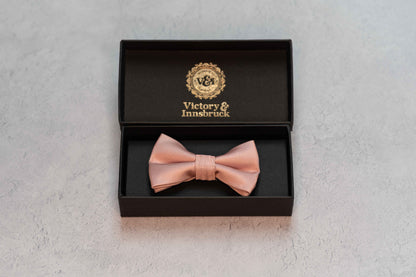 BOY'S BLUSH PINK TEXTURED BOW TIE