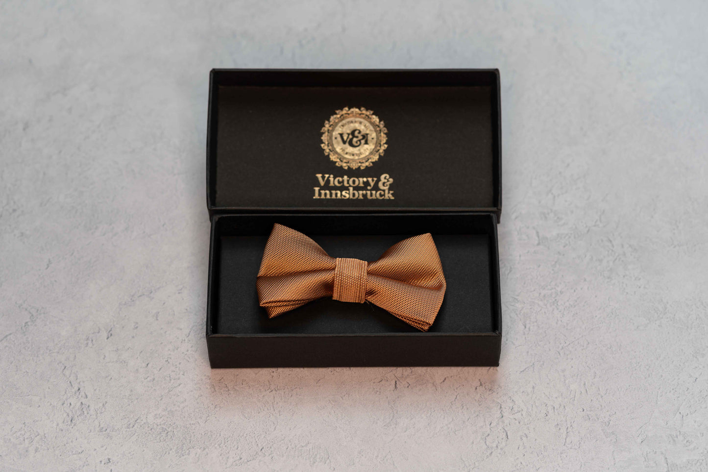 BOY'S BURNT PEACH TEXTURED BOW TIE