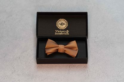 BOY'S BURNT PEACH TEXTURED BOW TIE