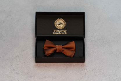 BOY'S RUST TEXTURED BOW TIE