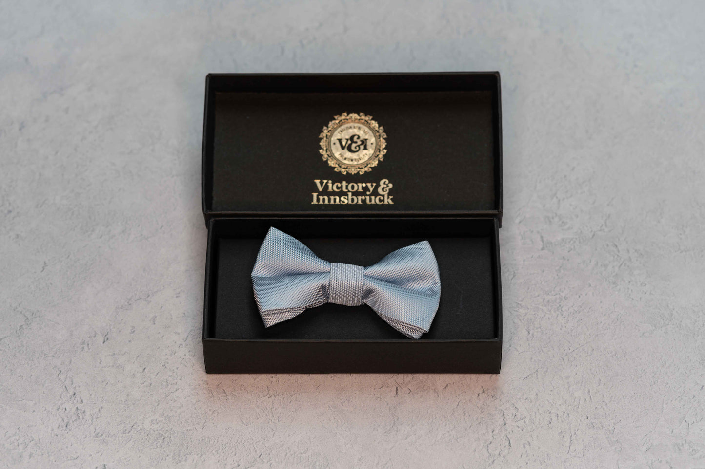 BOY'S DUSTY BLUE TEXTURED BOW TIE