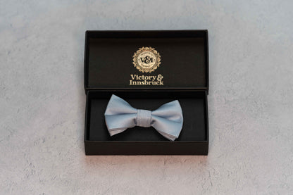 BOY'S DUSTY BLUE TEXTURED BOW TIE