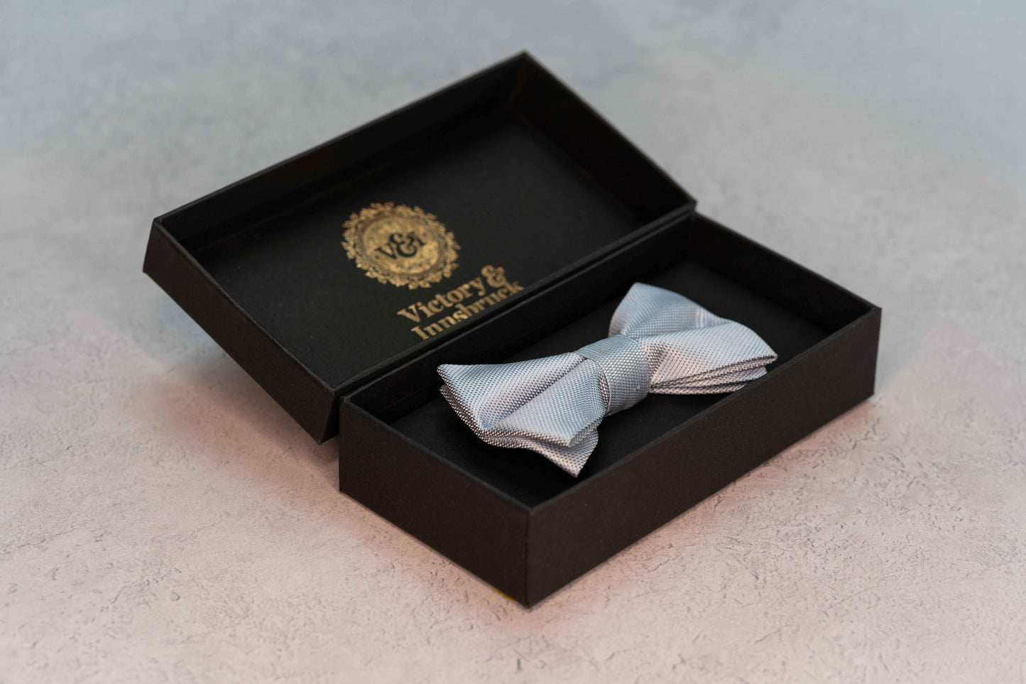 BOY'S DUSTY BLUE TEXTURED BOW TIE