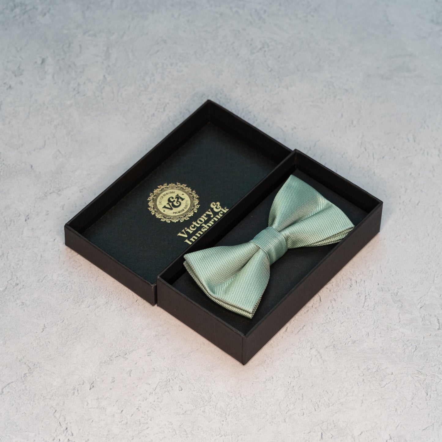 Sage Green Textured Bow Tie