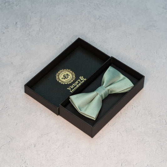Sage Green Textured Bow Tie