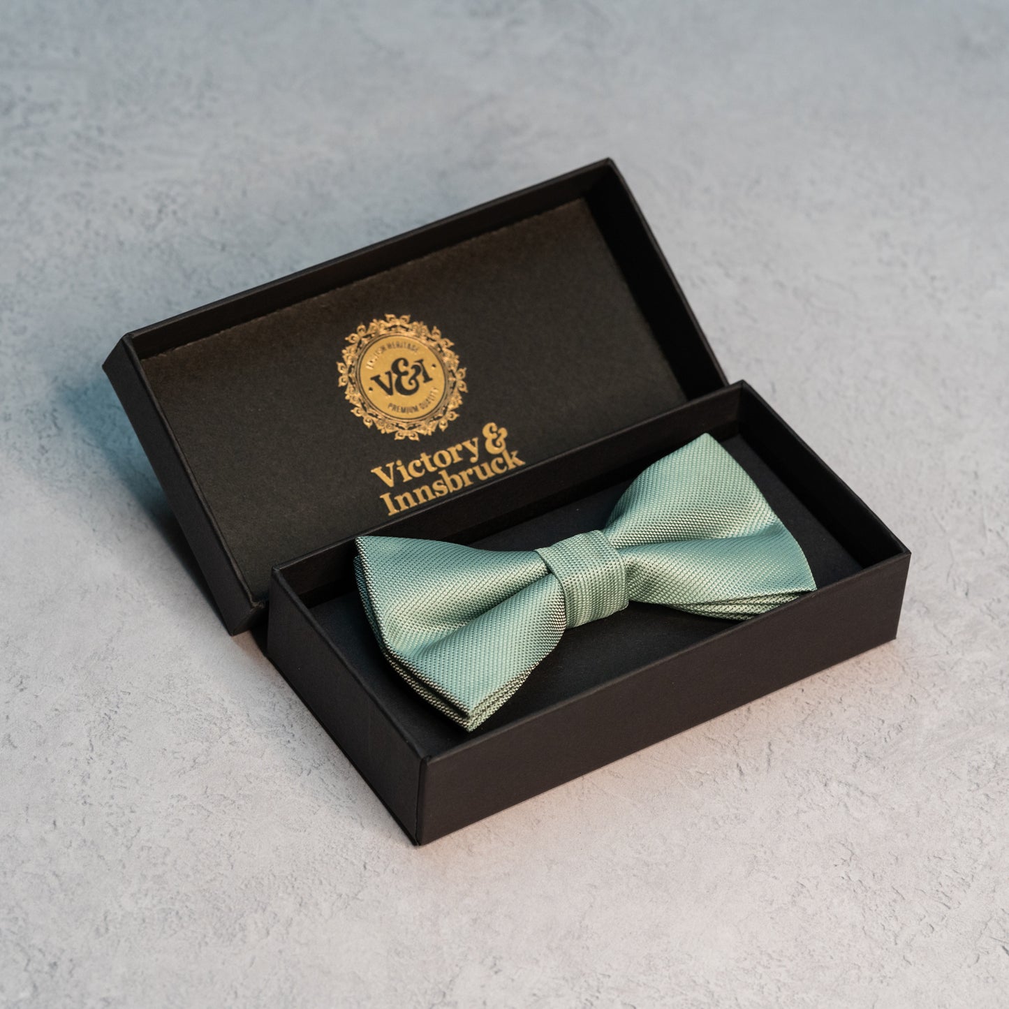 Sage Green Textured Bow Tie