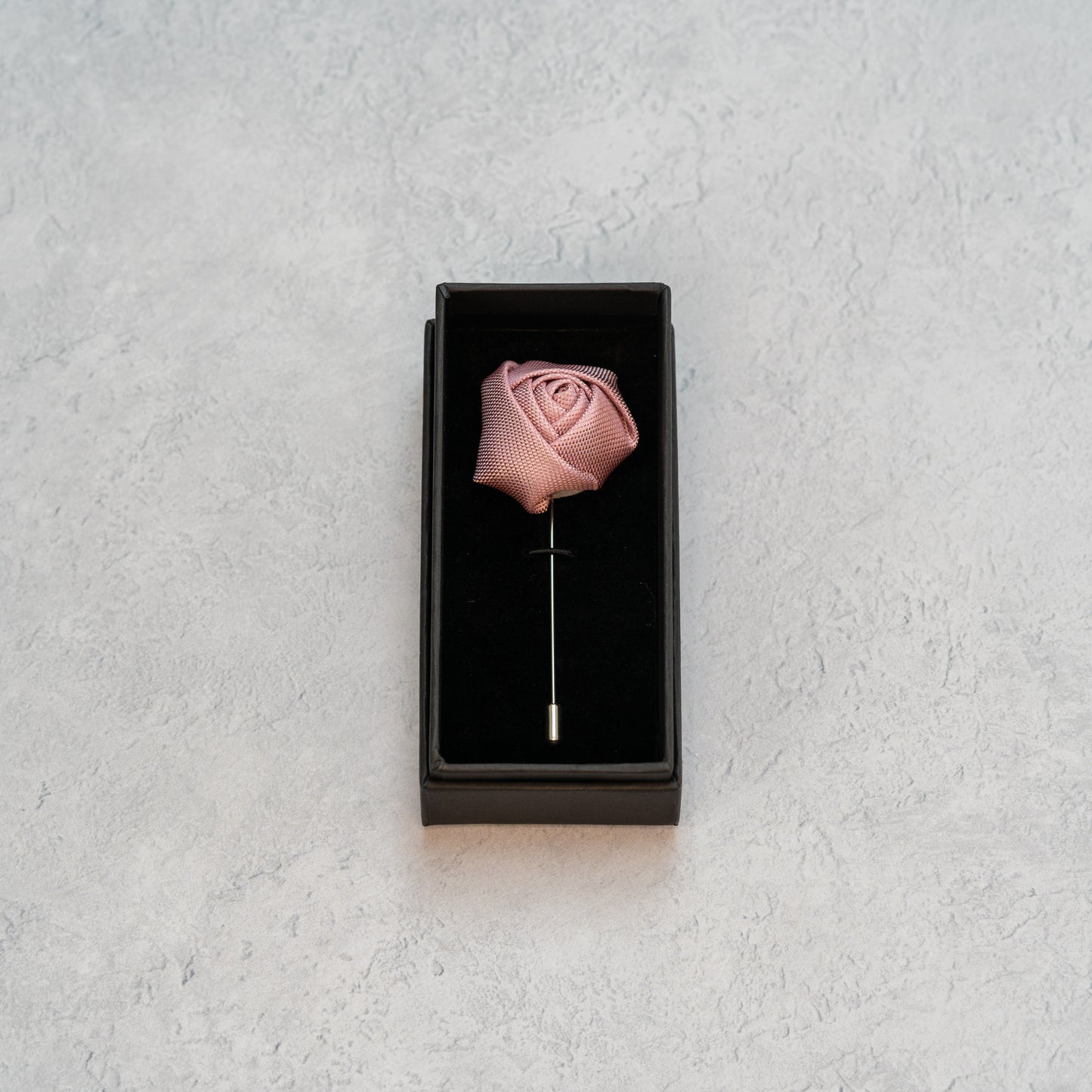 Dusty Pink Textured Floral Lapel Pin