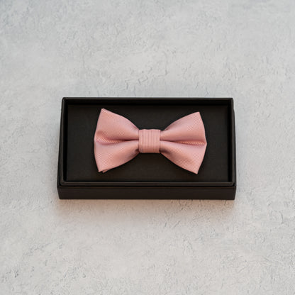 BOY'S DUSTY PINK TEXTURED BOW TIE