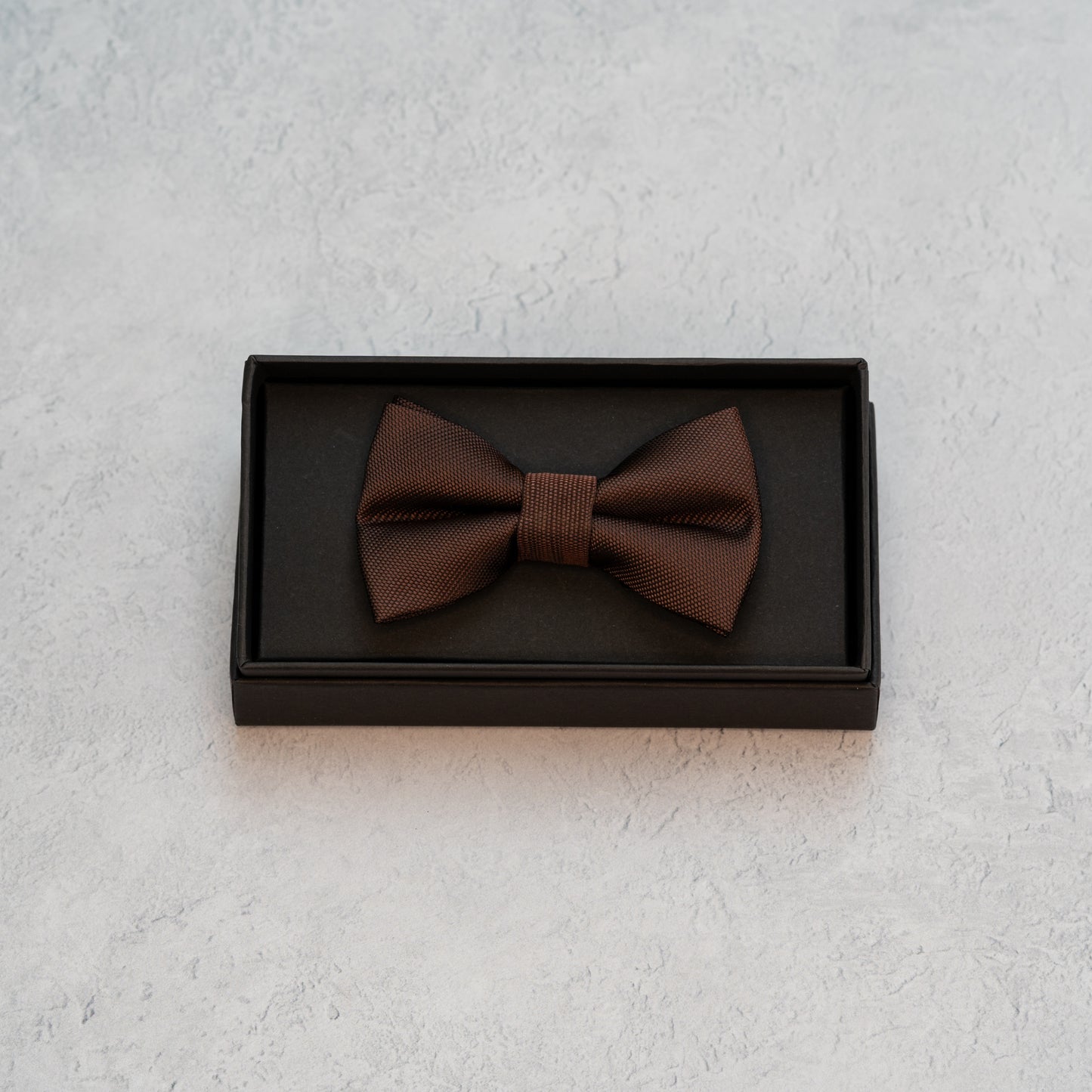 BOY'S CHOCOLATE BROWN TEXTURED BOW TIE