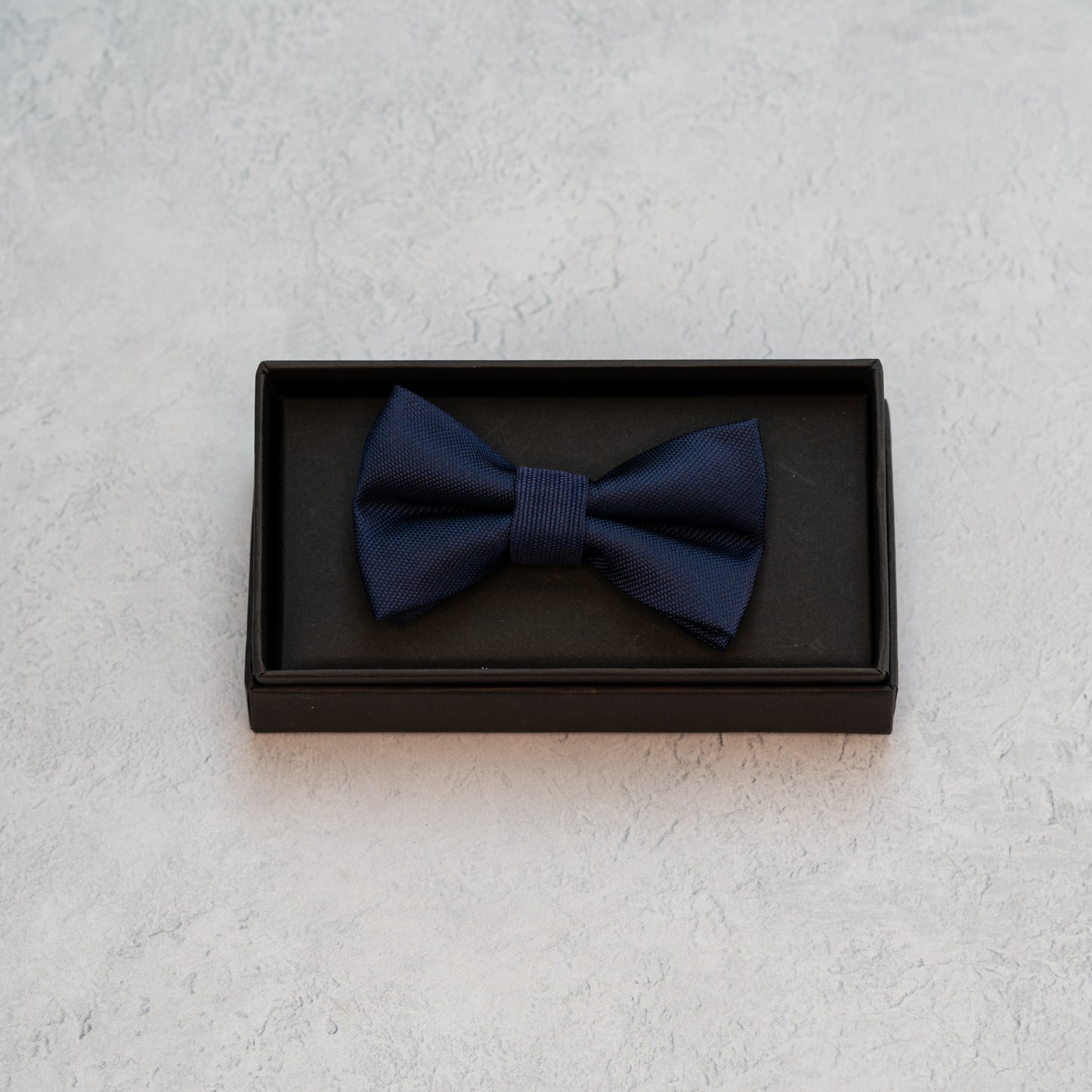 BOY'S NAVY BLUE TEXTURED BOW TIE