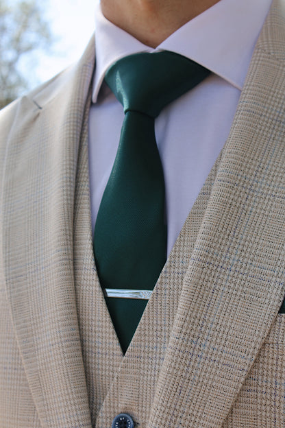 PEACOCK GREEN TEXTURED TIE SET