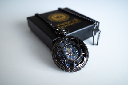 Steampunk Pocket Watch | Gunmetal | The Armstrong