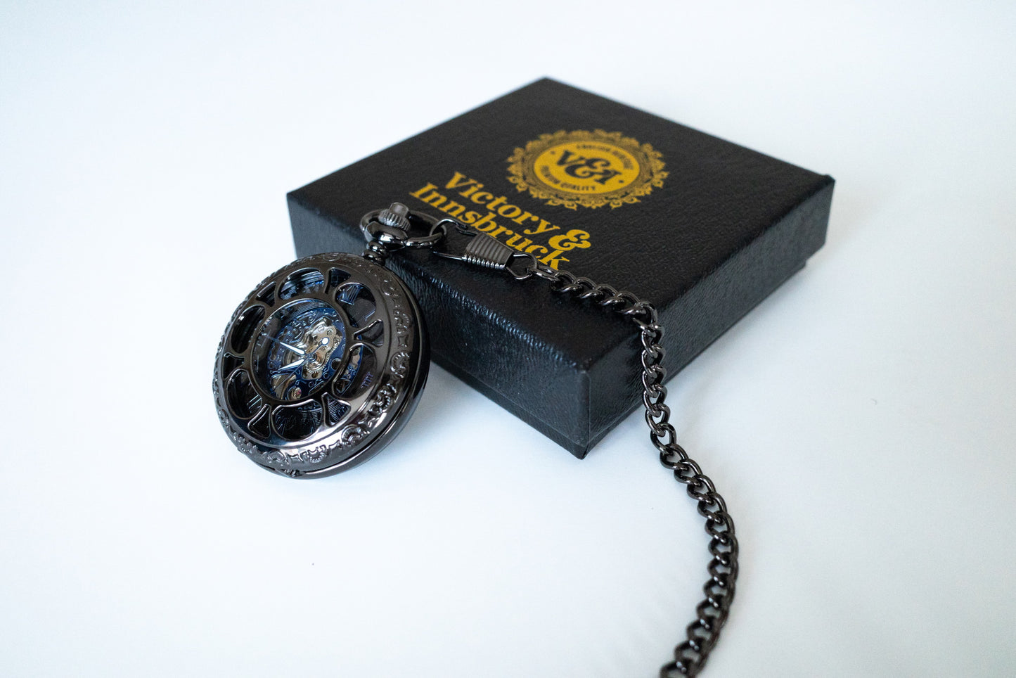 Steampunk Pocket Watch | Gunmetal | The Armstrong