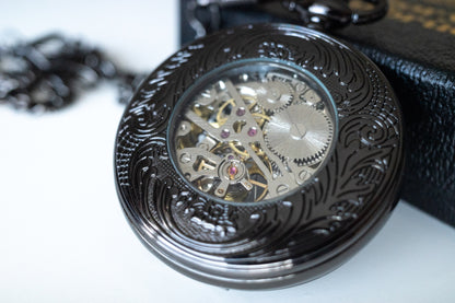 Steampunk Pocket Watch | Gunmetal | The Armstrong