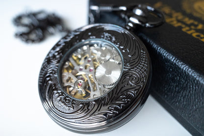 Steampunk Pocket Watch | Gunmetal | The Armstrong