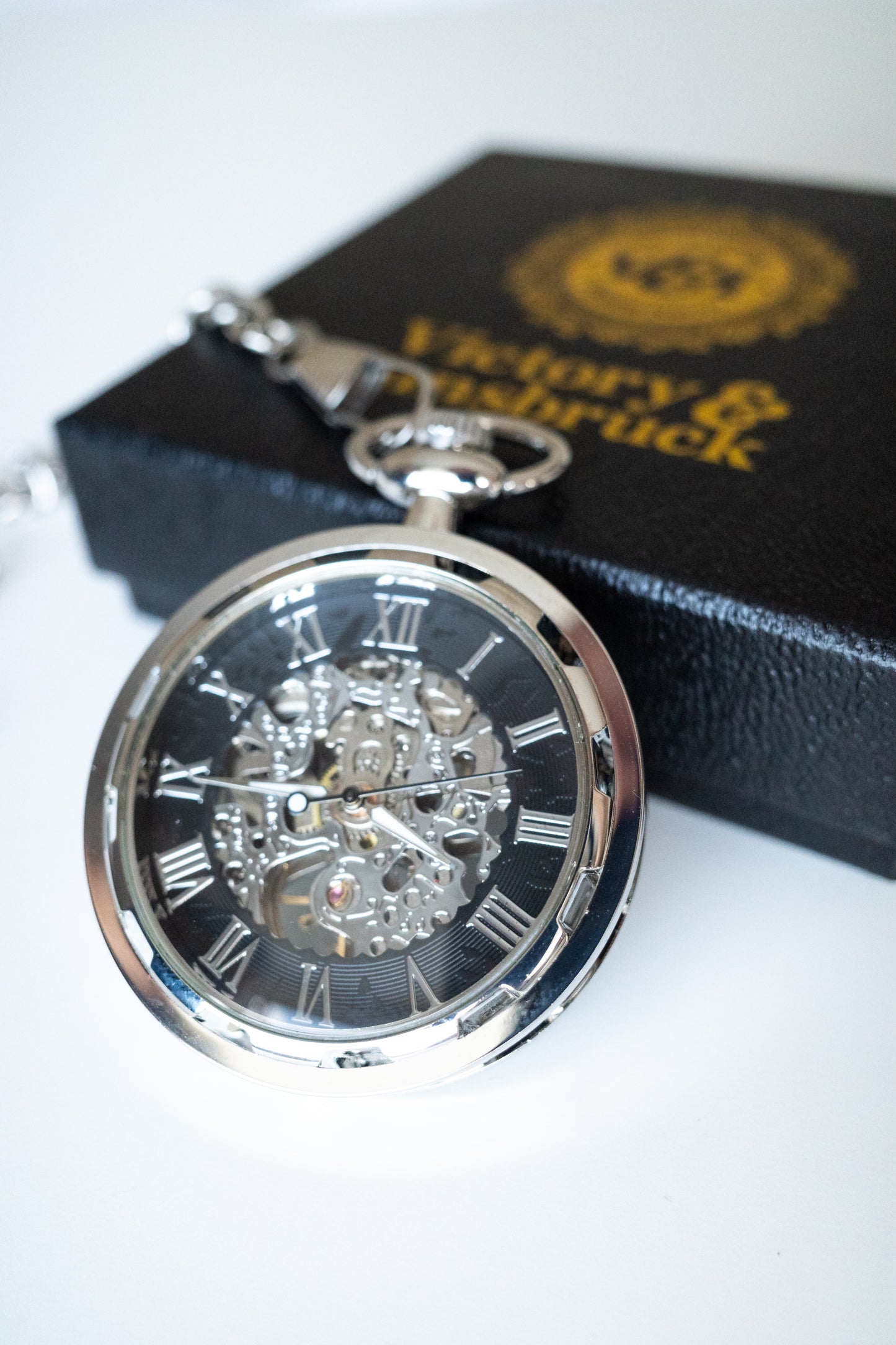 Skeleton Pocket Watch | Silver | The Collingwood so