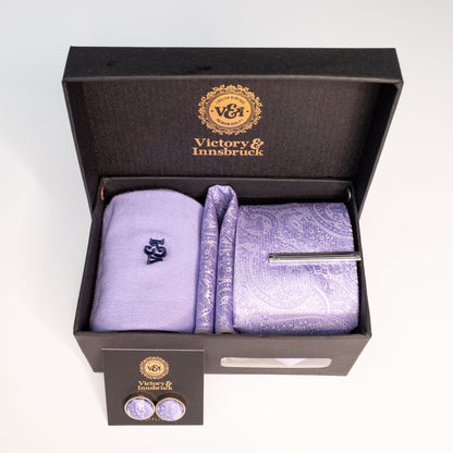 Lavender Paisley Tie Gift Set