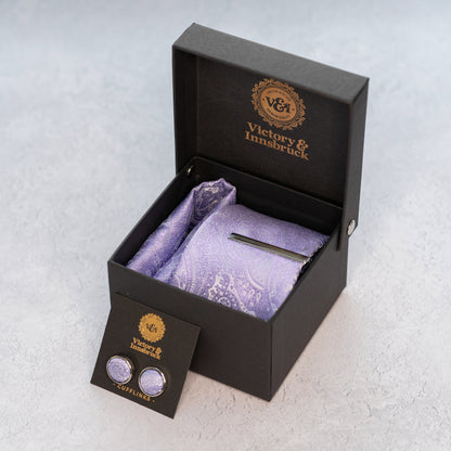 Lavender Paisley Tie Gift Set