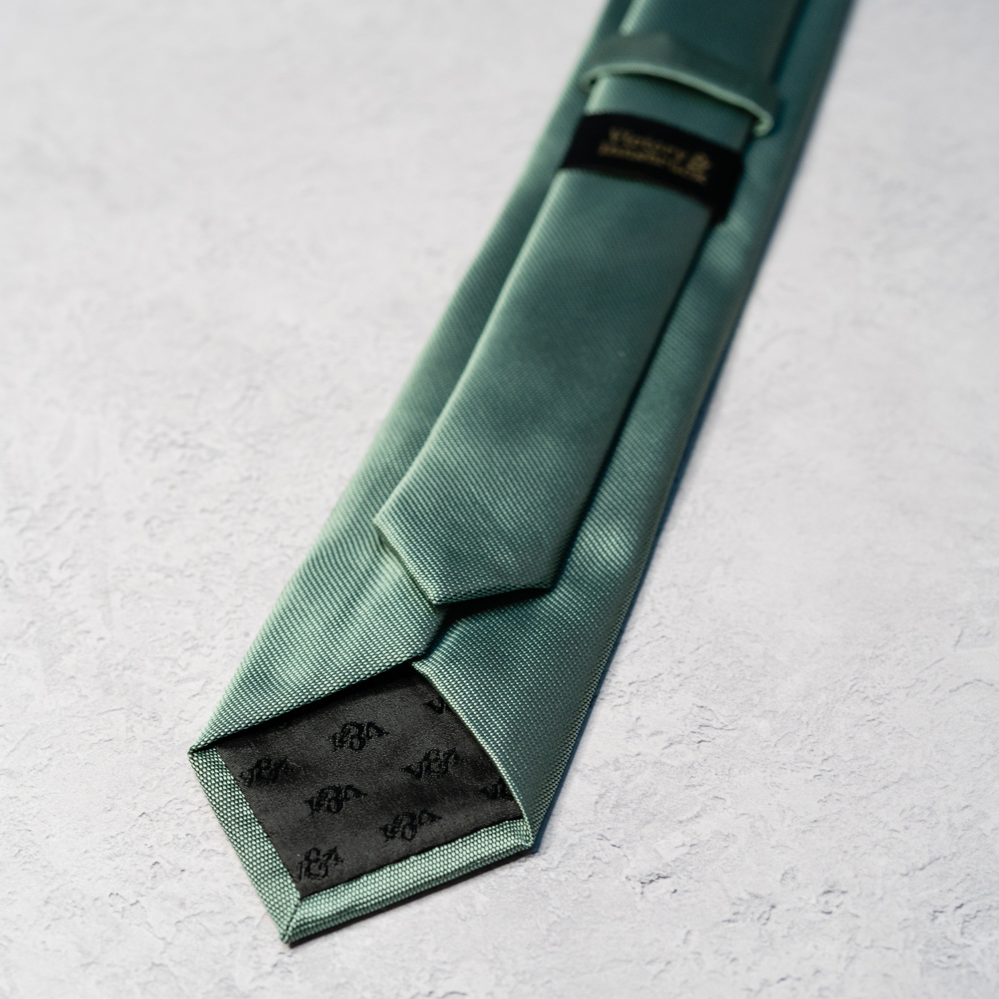 Dark Sage Green Textured Tie Gift Set