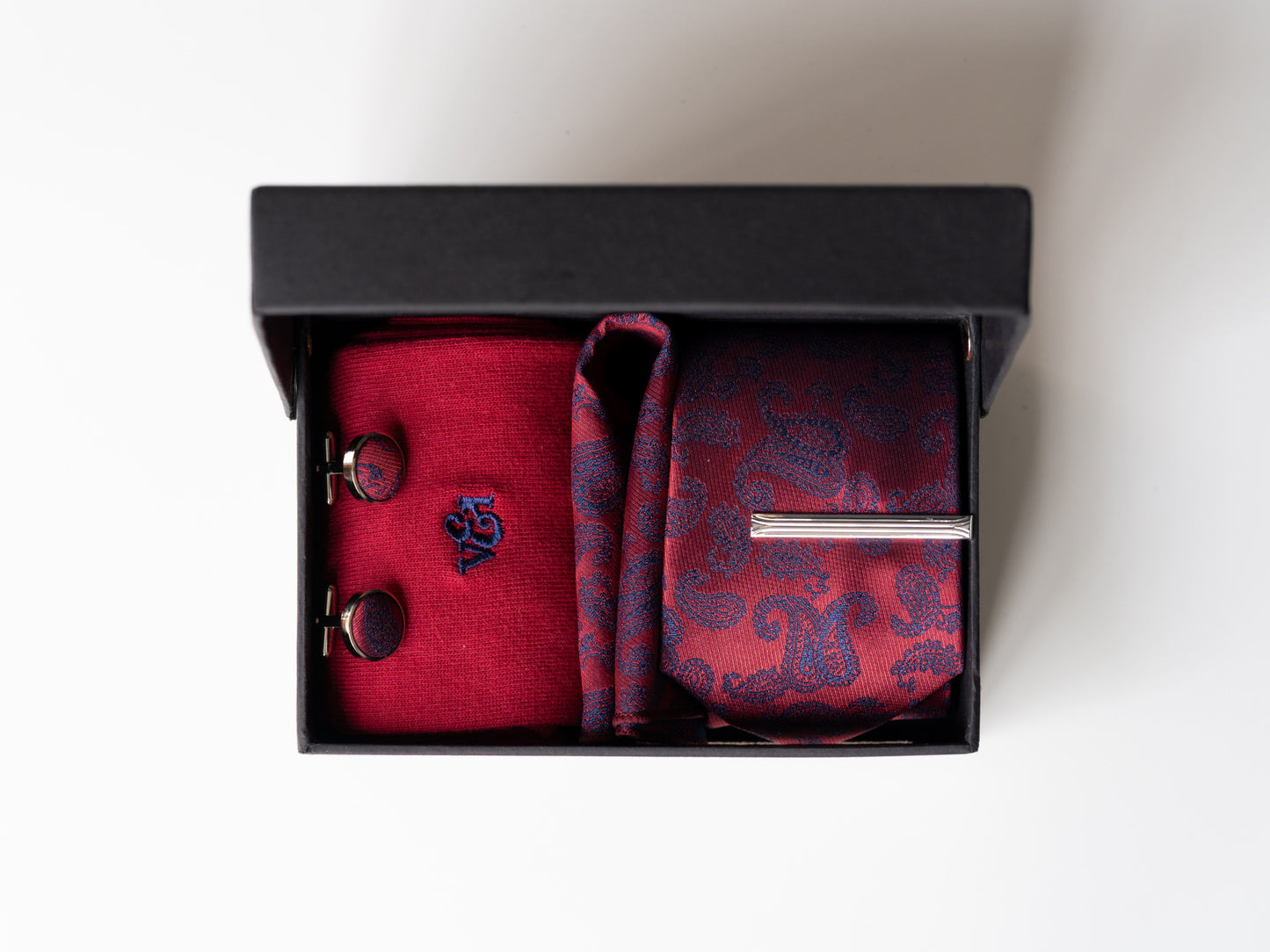 Signature Red Paisley Tie Box Set