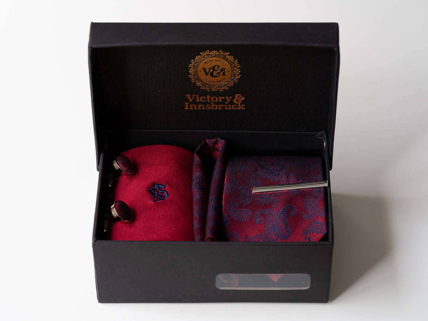 Signature Red Paisley Tie Box Set