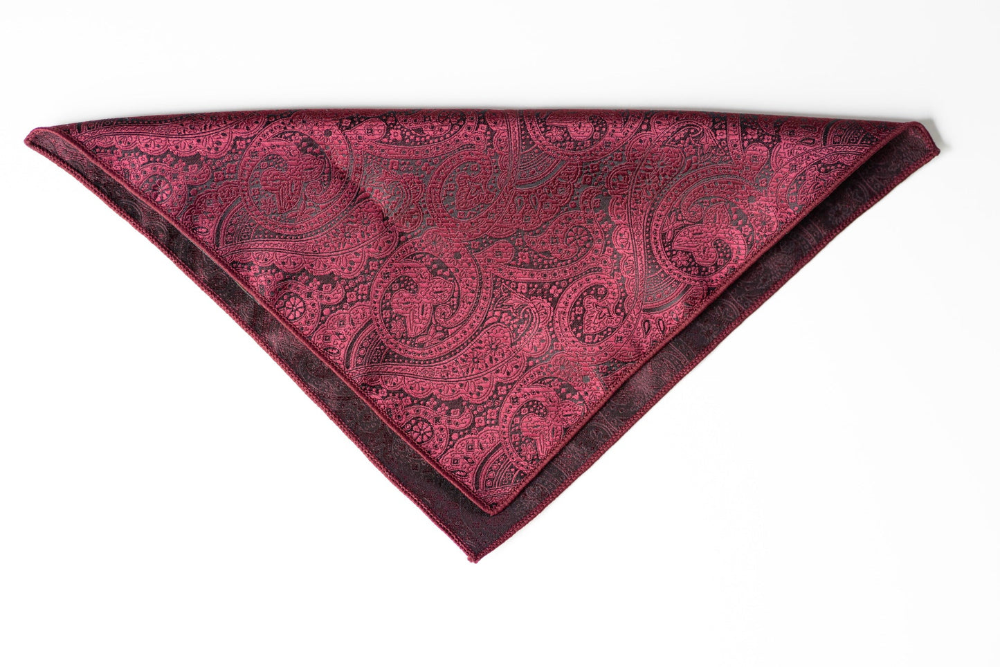 Burgundy Red Paisley Tie Gift Set