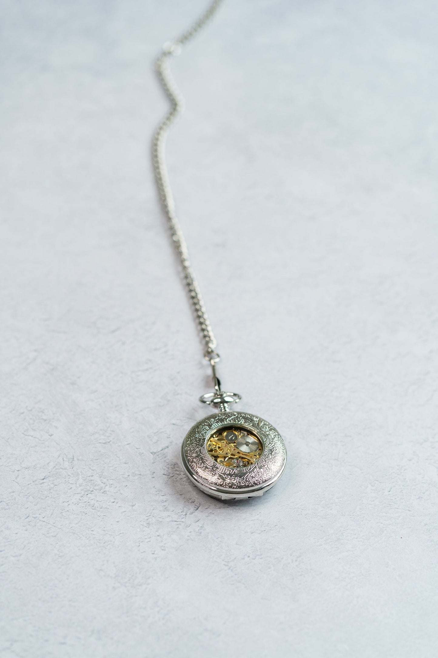 Steampunk Pocket Watch | Silver | The Milburn