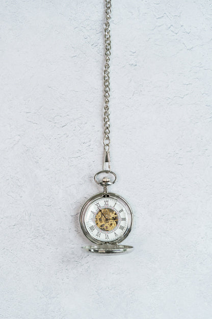 Steampunk Pocket Watch | Silver | The Milburn