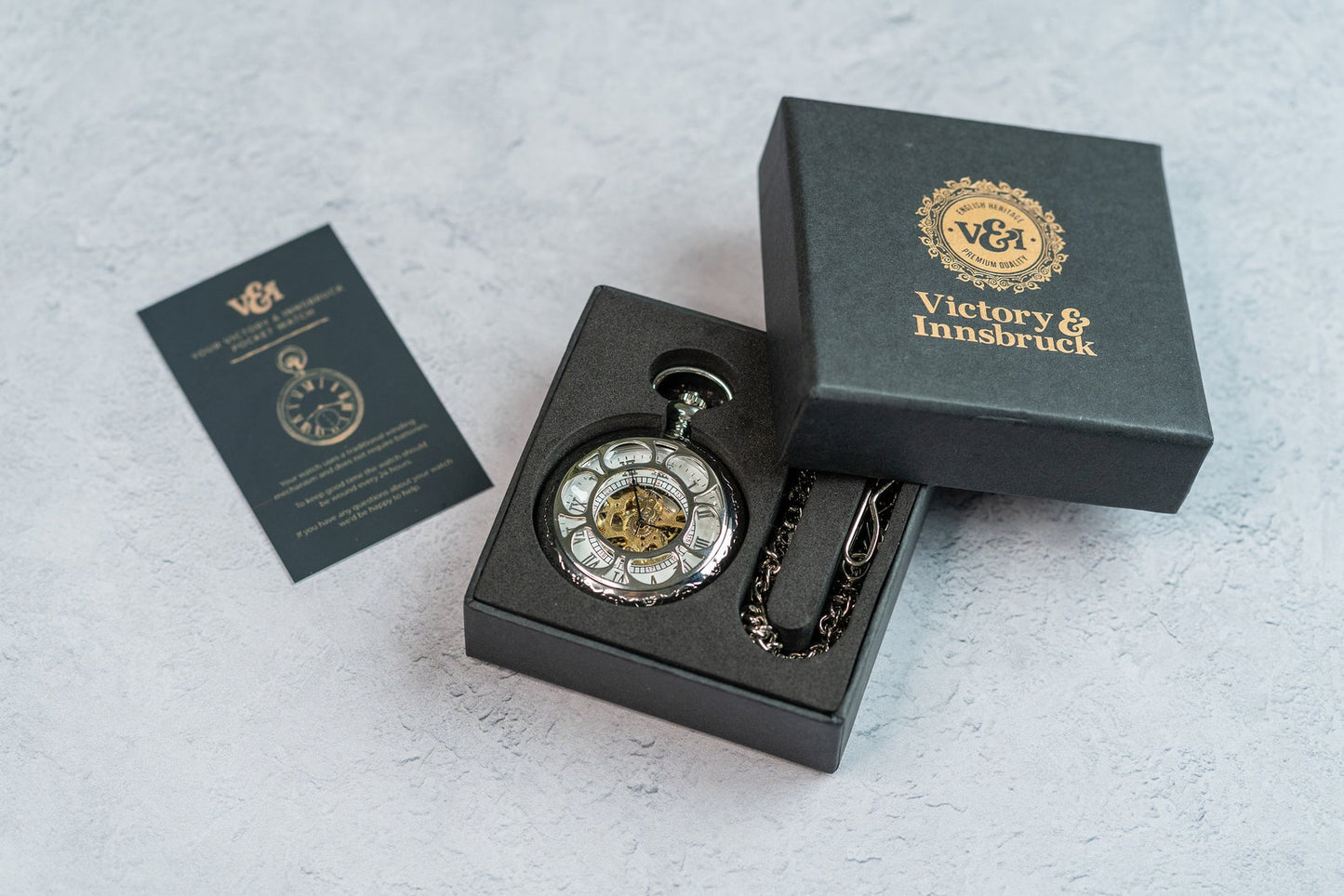 Steampunk Pocket Watch | Silver | The Milburn