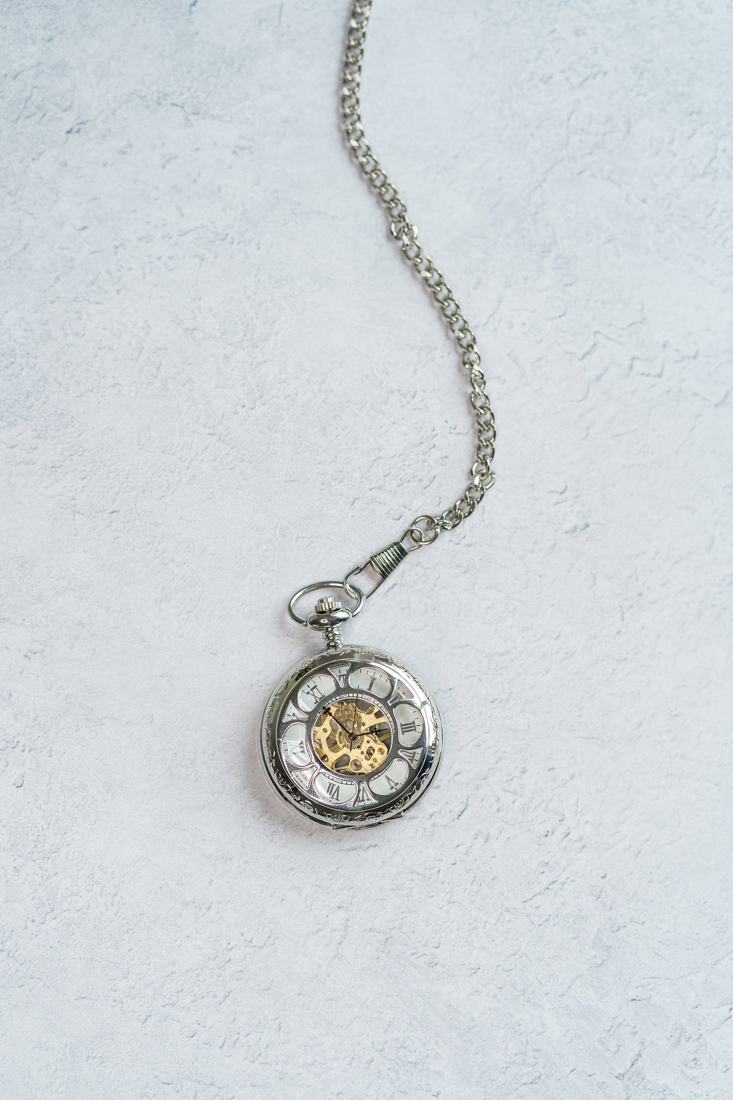 Steampunk Pocket Watch | Silver | The Milburn